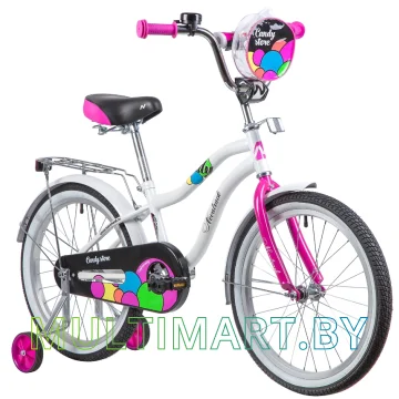 Детский велосипед Novatrack 205CANDY.WT23 (белый, 2023) картинка 2